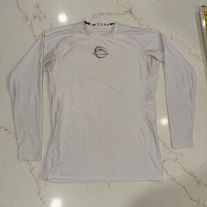 White Long Sleeve Rashguard